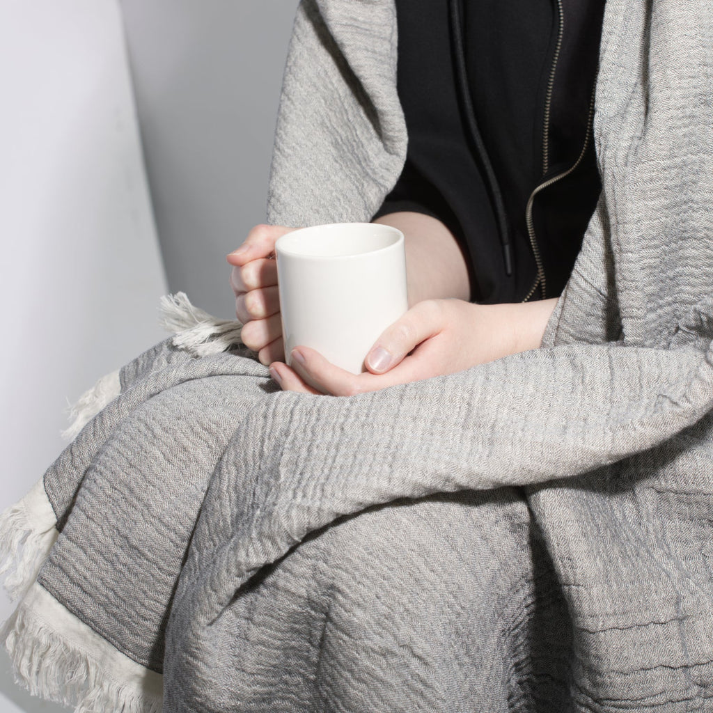 100% Cotton Reversible  Muslin Throw Blankets