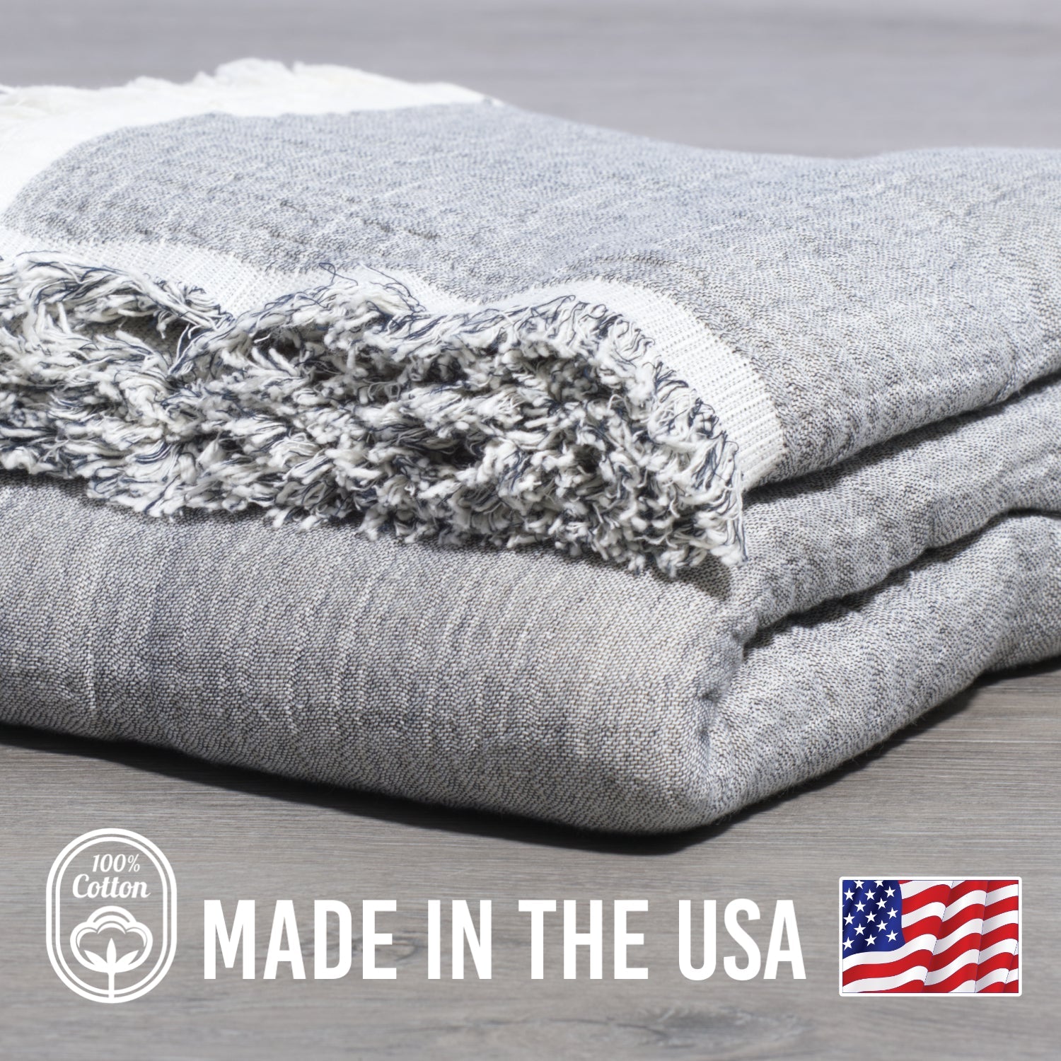 100% Cotton Reversible  Muslin Throw Blankets