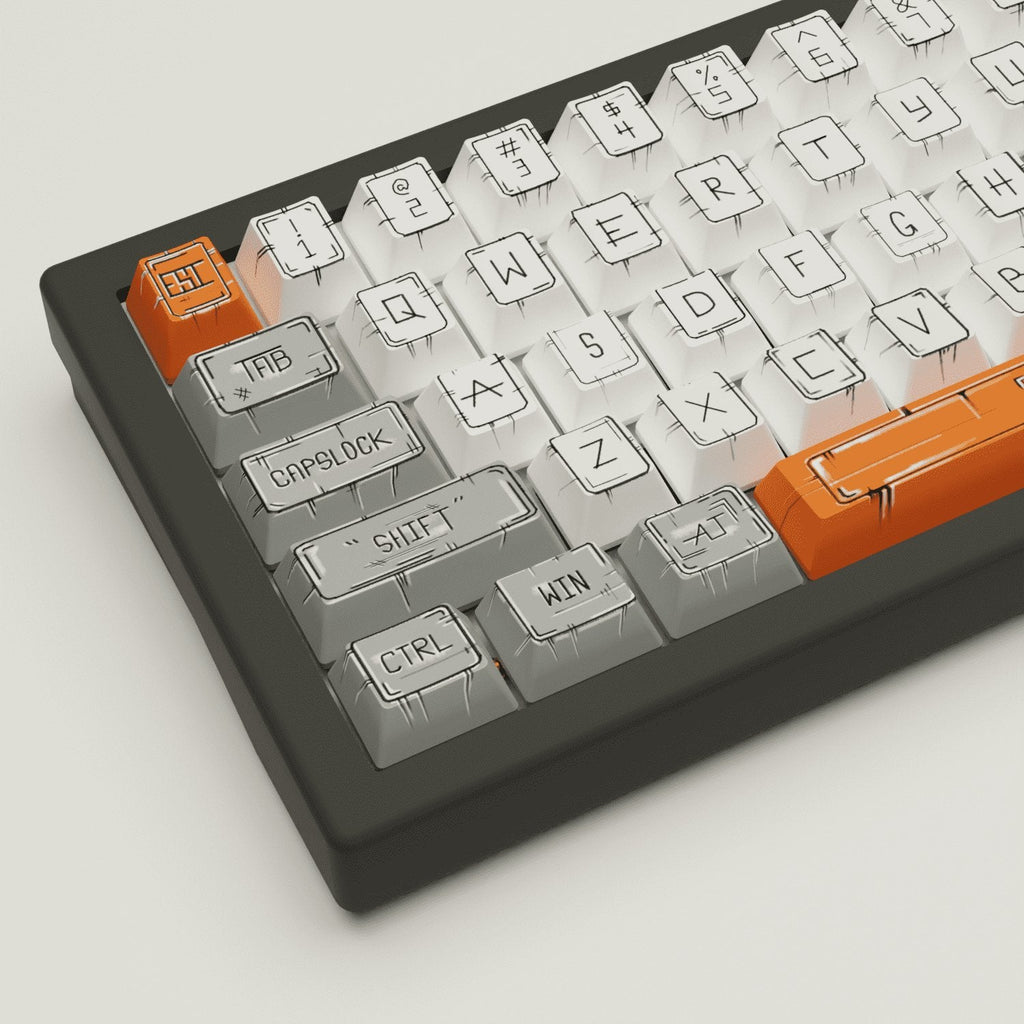Marker Design Keycaps and Mechanical Keyboard