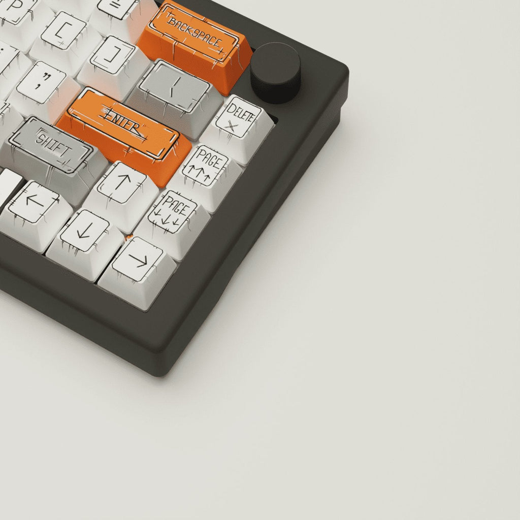Marker Design Keycaps and Mechanical Keyboard