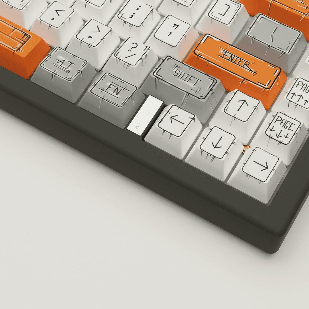 Marker Design Keycaps and Mechanical Keyboard