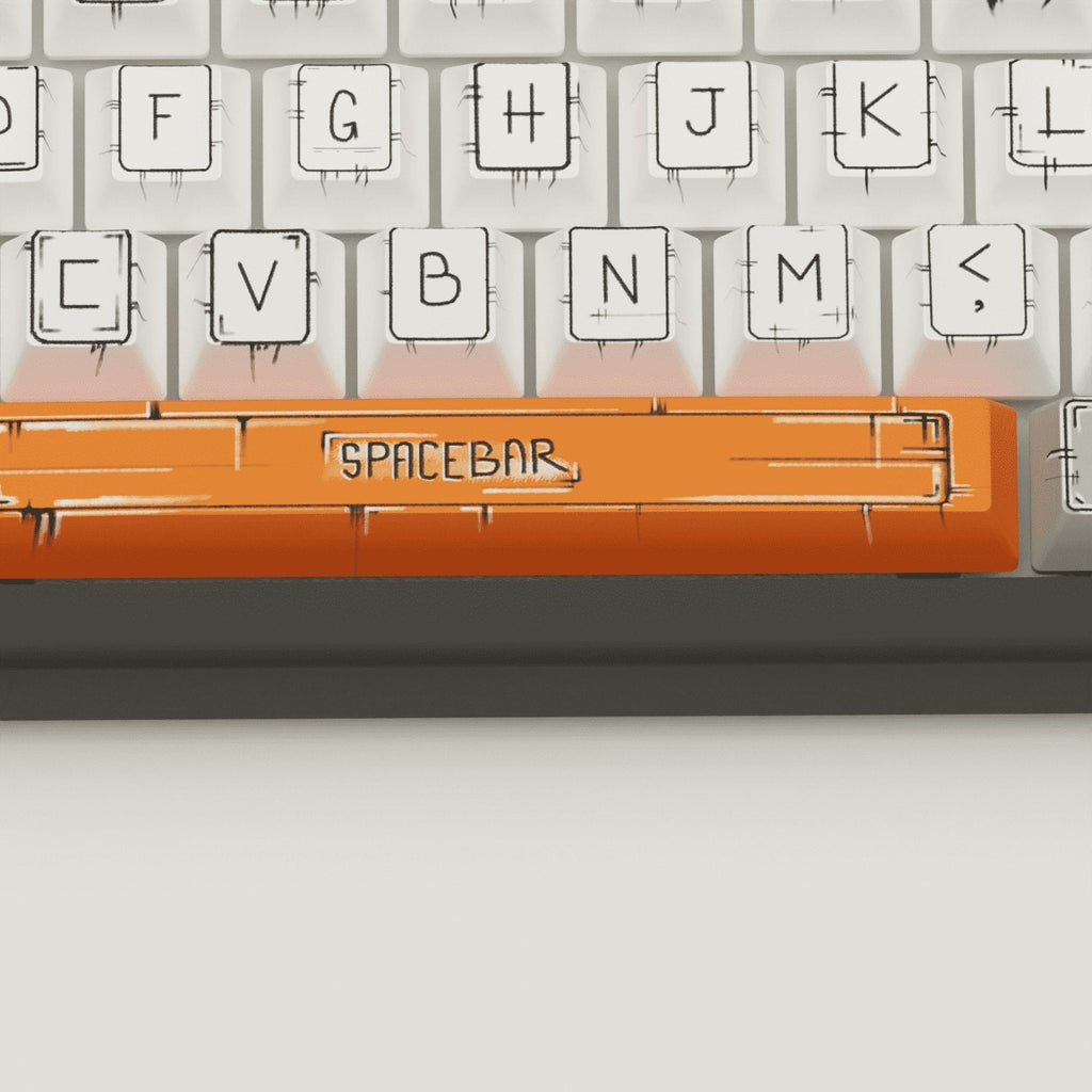 Marker Design Keycaps and Mechanical Keyboard
