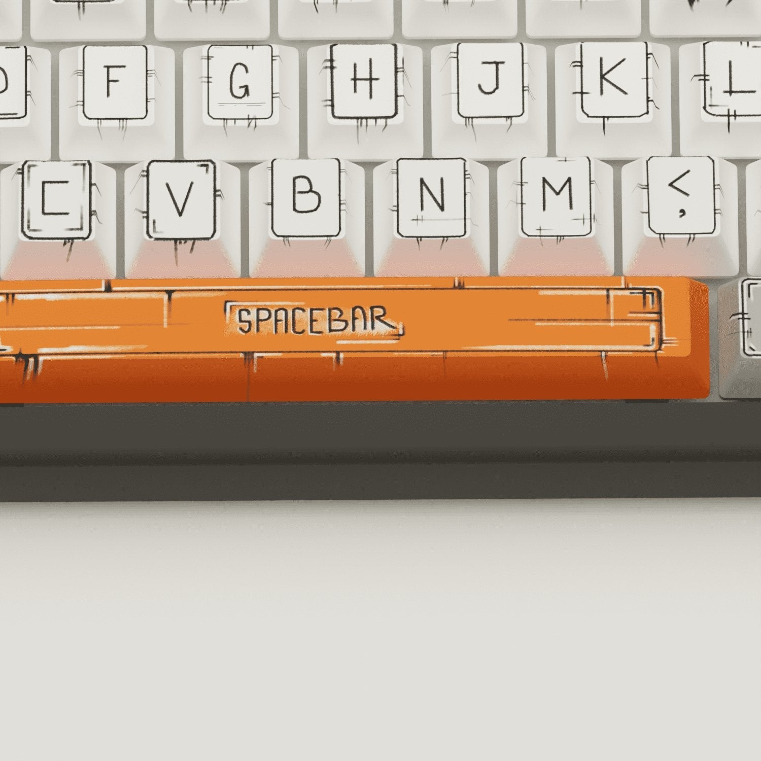 Marker Design Keycaps and Mechanical Keyboard